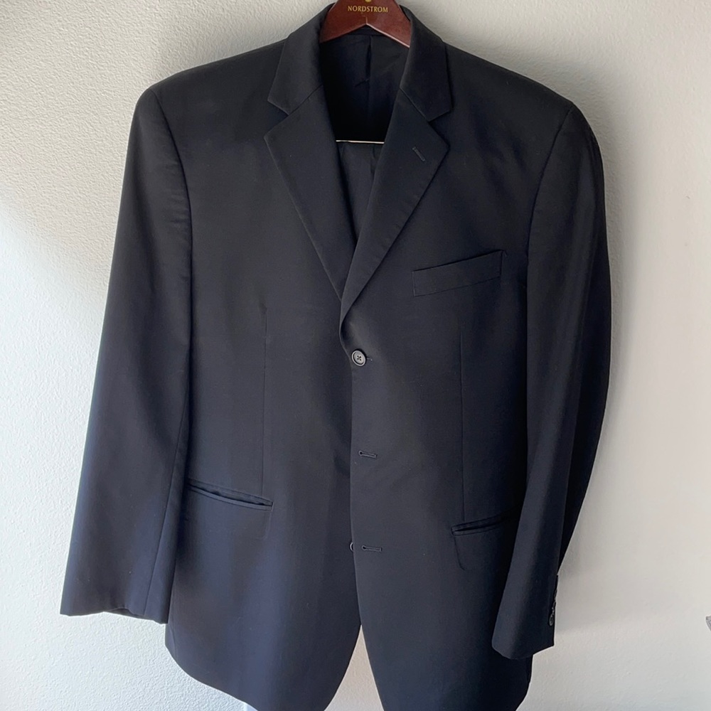Calvin Klein Men’s Black Suit (Coat and Pants)